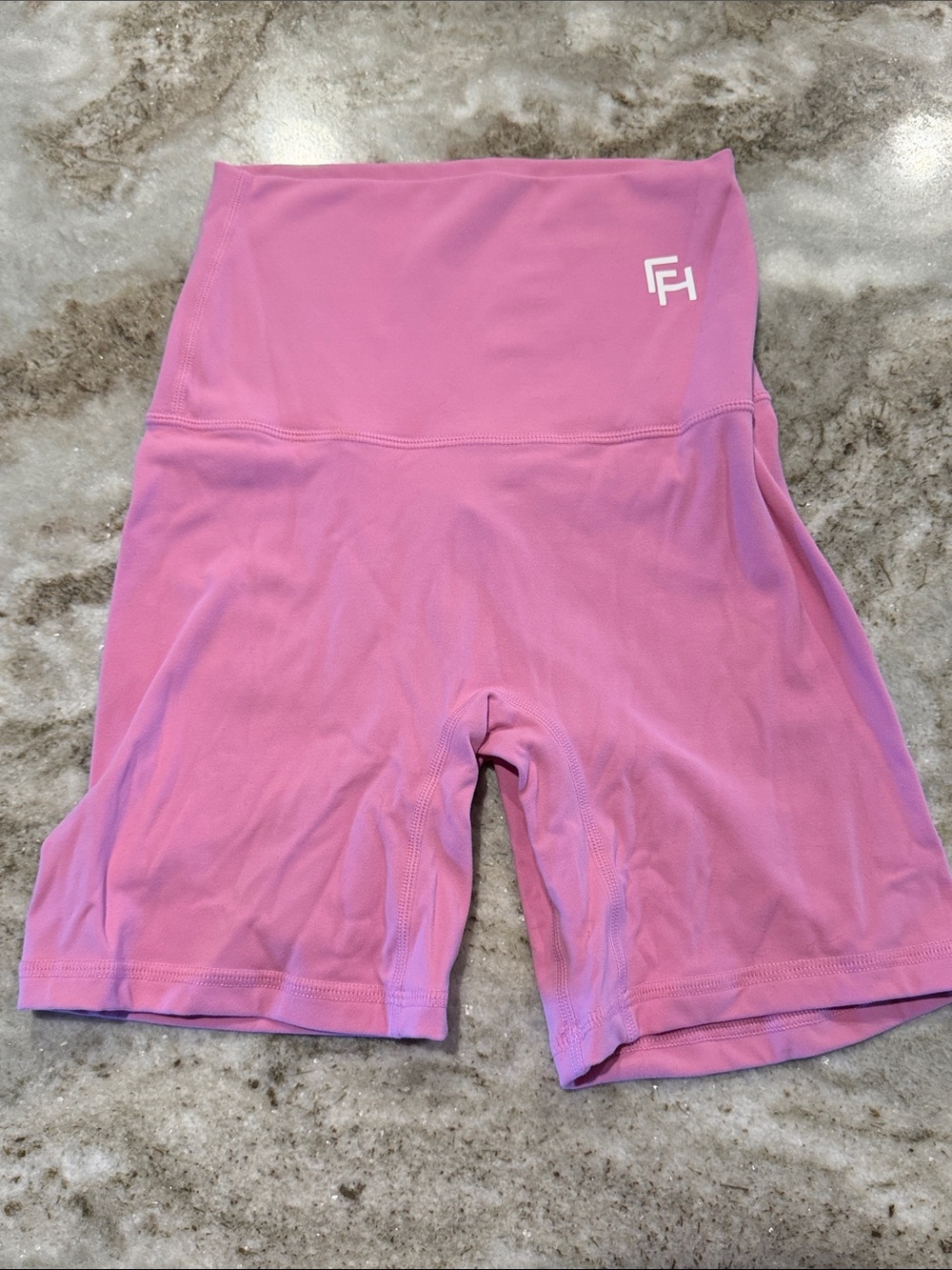 High-Waist Pink Women’s Biker Gym Shorts